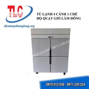 Tủ đông 4 cánh 1 chế độ làm đông bằng quạt gió