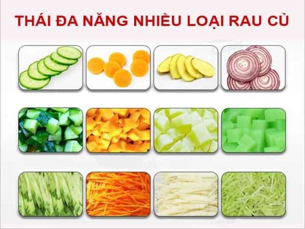 công dụng của máy thái rau củ quả đa năng