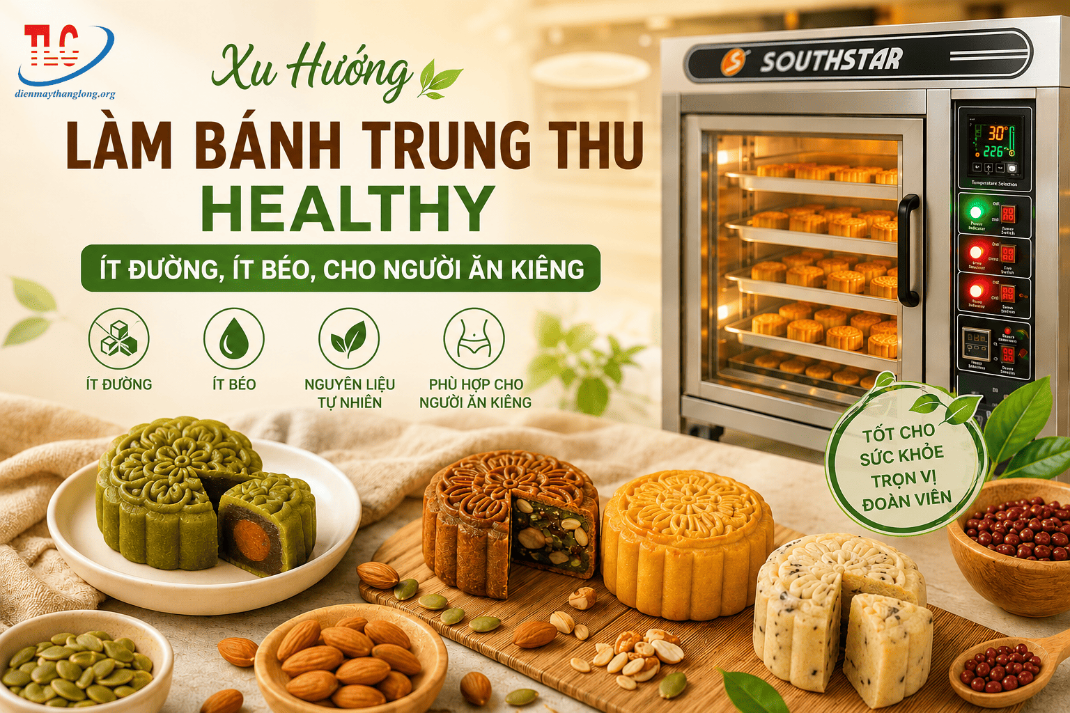 Xu Hướng Làm Bánh Trung Thu Healthy Ít Đường, Ít Béo, Cho Người Ăn Kiêng