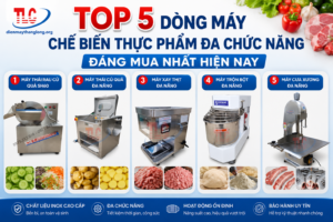 Top 5 Dòng Máy Chế Biến Thực Phẩm Đa Chức Năng Đáng Mua Nhất Hiện Nay