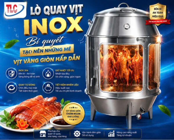 lò quay vịt inox
