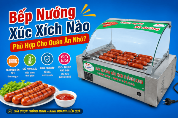bep nuong xuc xich