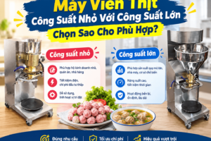 Máy Viên Thịt Công Suất Nhỏ Với Công Suất Lớn – Chọn Sao Cho Phù Hợp?